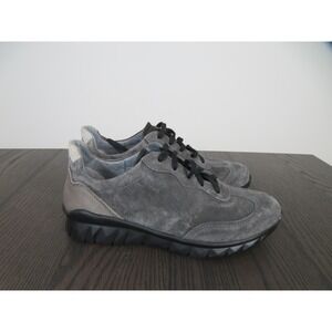 Naot Infinity Shoes Womens 9 Gray Suede Walking Sneakers Lace Up Comfort Casual
